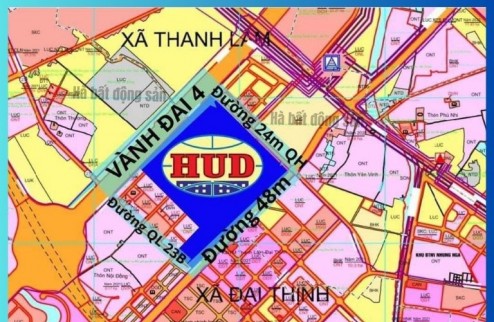 Bán đất đấu giá Yên Vinh, Mê Linh, đối diện đô thị HUD Mê Linh, vị trí đắc địa ngay Vành Đai 4 120m